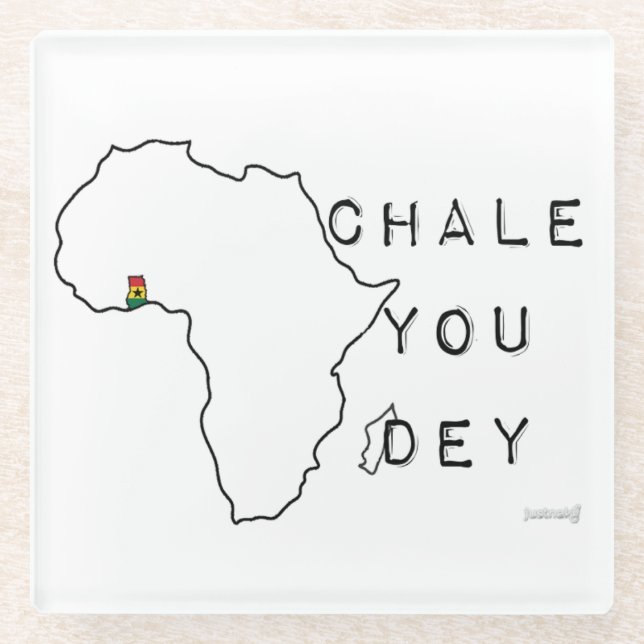 Posavasos De Vidrio Chale you dey (Anverso)