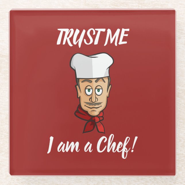 Posavasos De Vidrio Chef (Anverso)