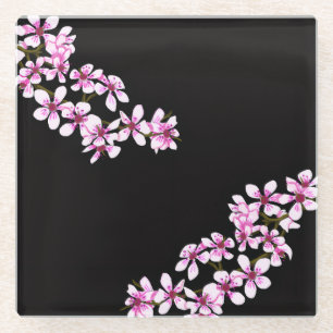 Posavasos De Vidrio cherry flowers