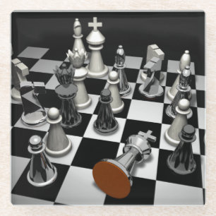 Posavasos De Vidrio Chess Keepsake Box