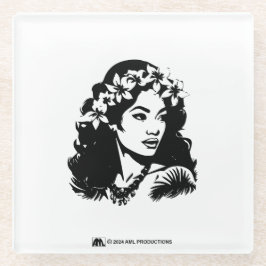 Posavasos De Vidrio Chica HAWAIIAN 1