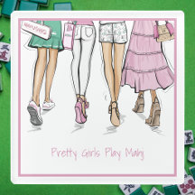 Chicas Lindas Juegan Mahj Mahjong Elegante