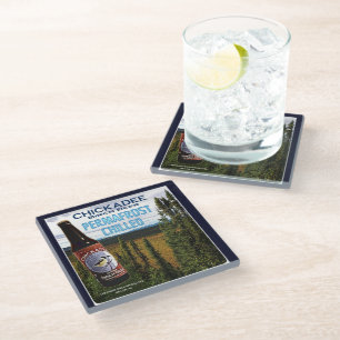 Posavasos De Vidrio Chickadee Birch Beer