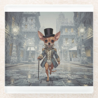 Posavasos De Vidrio Chihuahua About Town In Paris