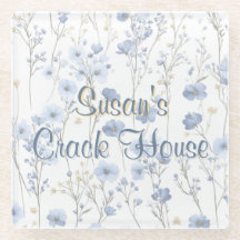 Chinoiserie Blue Toile Pavo Real Mahjong Personali
