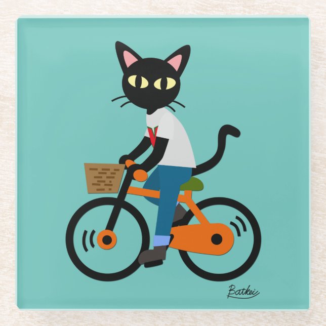 Posavasos De Vidrio Ciclo del verano (Anverso)