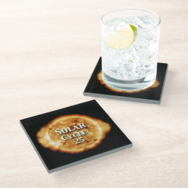 Posavasos De Vidrio Ciclo solar 25 Sol activo