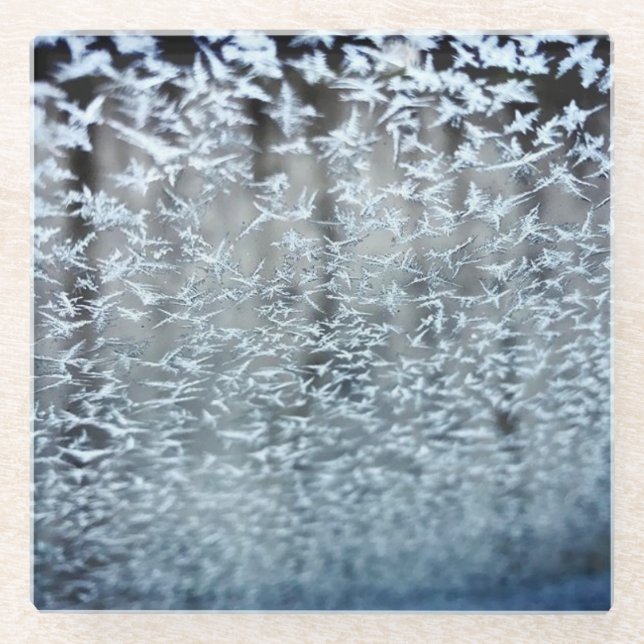 Posavasos De Vidrio Ciclos de invierno (Anverso)