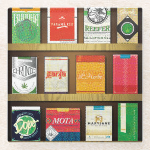 Posavasos De Vidrio Cigaweed