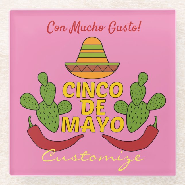 Posavasos De Vidrio Cinco de Mayo Thunder_Cove (Anverso)