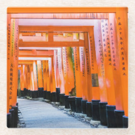 Posavasos De Vidrio Cincuenta sombras de naranja - Senbon Torii, Kyoto