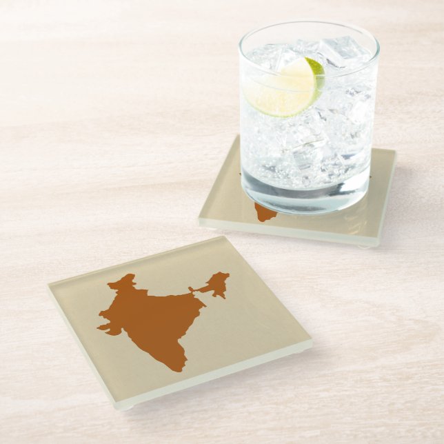 Posavasos De Vidrio Cinnamon Spice Moods India (Angular)