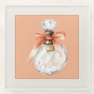 Posavasos De Vidrio Cinta para frasco de perfume Très Jolie (muy bonit