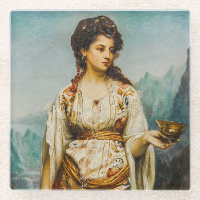 Posavasos De Vidrio Circe de Jean Jules Bardin (1875) (Anverso)