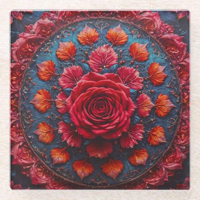 Posavasos De Vidrio Círculo de elegancia