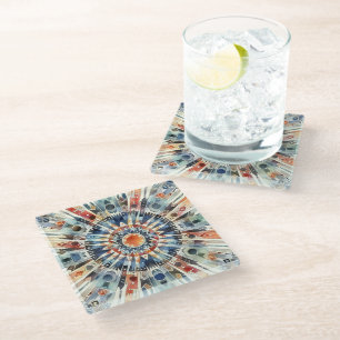 Posavasos De Vidrio Círculo de Oración Espiritual