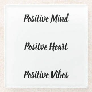 Posavasos De Vidrio Cita Positiva