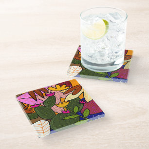 Posavasos De Vidrio Cita Positiva Inspiradora Tipografía Moderna Pos