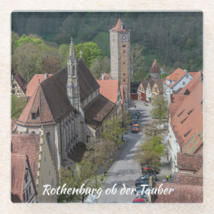 Posavasos De Vidrio Ciudad antigua de Rothenburg ob der tauber