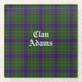 Posavasos De Vidrio Clan escocés Adams Tartan