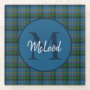 Posavasos De Vidrio Clan MacLeod Monogrammed