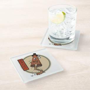 Posavasos De Vidrio Clásico Yokai Karakasa-obake- Folclore Japonés