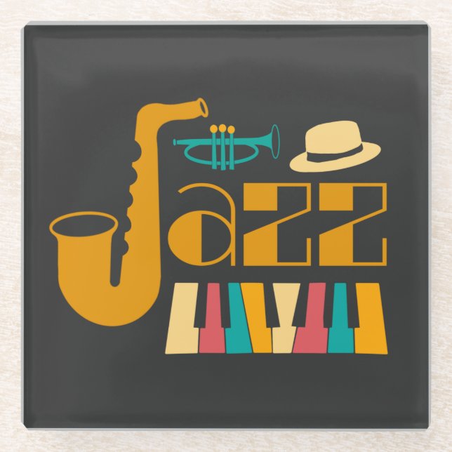 Posavasos De Vidrio Classy Jazz Soul (Anverso)