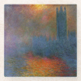 Posavasos De Vidrio Claude Monet - Cámaras del Parlamento