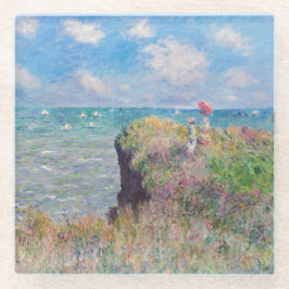 Posavasos De Vidrio Claude Monet - Camino acantilado en Pourville