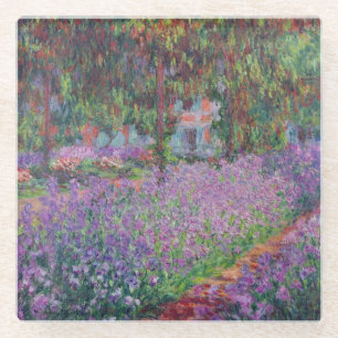 Posavasos De Vidrio Claude Monet  El jardín del artista en Giverny