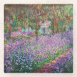 Posavasos De Vidrio Claude Monet - El jardín del artista en Giverny<br><div class="desc">El jardín del artista en Giverny / Le Jardin de l'artiste a Giverny - Claude Monet,  1900</div>