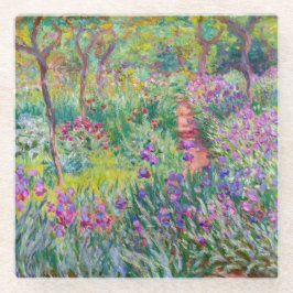 Posavasos De Vidrio Claude Monet - El jardín del Iris en Giverny