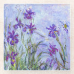 Posavasos De Vidrio Claude Monet - Lilac Irises / Iris Mauves<br><div class="desc">Lilac Irises / Iris Mauves - Claude Monet,  1914-1917</div>
