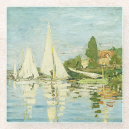 Posavasos De Vidrio Claude Monet. Regattas en Argenteuil