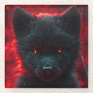 Posavasos De Vidrio Clavadores De Empuje De Lobo Único