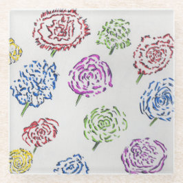 Posavasos De Vidrio Clear Art Coaster