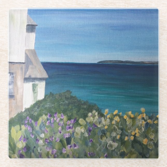 Posavasos De Vidrio Clovelly Devon (Anverso)