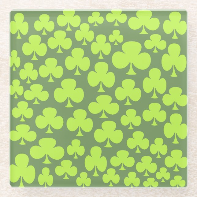 Posavasos De Vidrio Clover (Anverso)