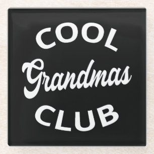 Posavasos De Vidrio Club de Abuelas Geniales I