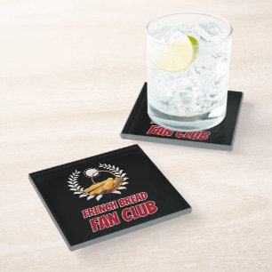 Posavasos De Vidrio Club de Fans del Pan Francés Diseño