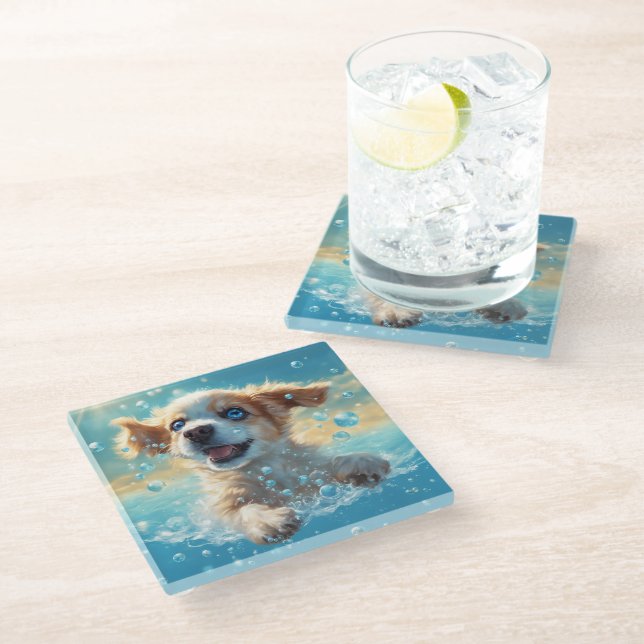 Posavasos De Vidrio Coaster (Angular)