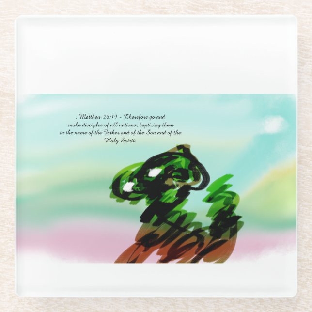 Posavasos De Vidrio Coaster (Anverso)