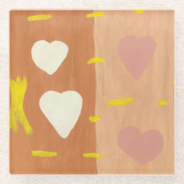 Posavasos De Vidrio Coaster Viento de Amor
