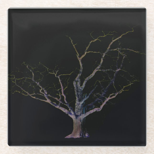 Posavasos De Vidrio coastera Dark Side 2 (Anverso)