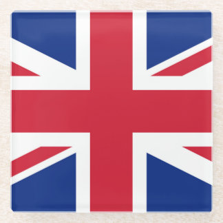 Posavasos De Vidrio Coasterisco de la bandera de la bandera de la unió