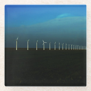 Posavasos De Vidrio Coasterisco de la granja de viento