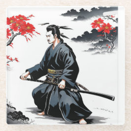 Posavasos De Vidrio Código Bushido Samurai Masterpiece