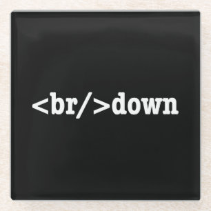 Posavasos De Vidrio código HTML de descomposición