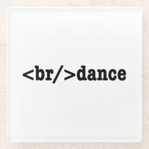 Posavasos De Vidrio código HTML de interrupción