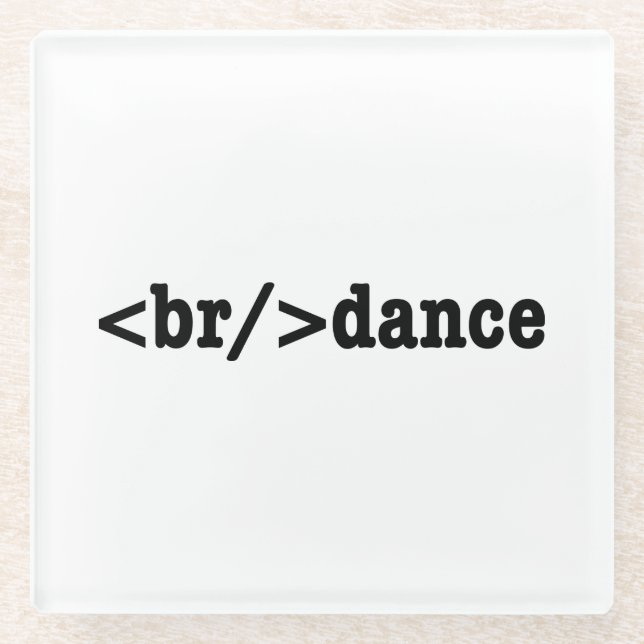 Posavasos De Vidrio código HTML de interrupción (Anverso)